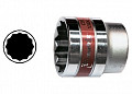 Головка 13 мм, 12-гр, CrV, под квадрат 1/2", хромир.