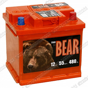 Автомобильный аккумулятор 6СТ-55.0 LA (куб) - фото