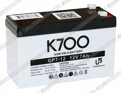 Тяговый аккумулятор GP 7-12 - фото Тяговый аккумулятор GP 7-12 - фото