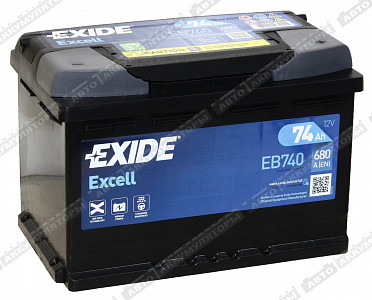 Легковой аккумулятор Excel EB740 - фото