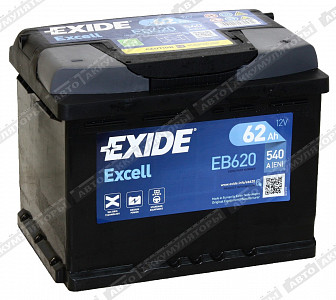 Легковой аккумулятор Excel EB620 - фото