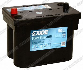 Легковой аккумулятор Start-Stop AGM EK508 - фото